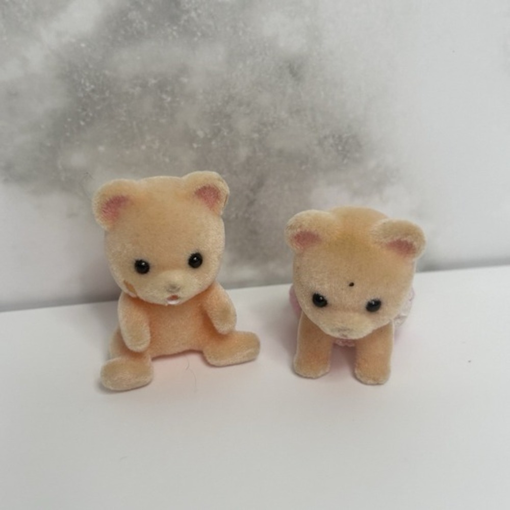 Calico Critters Sylvanian‎ Families Bear Twins Babies Cute Small Animal Babies